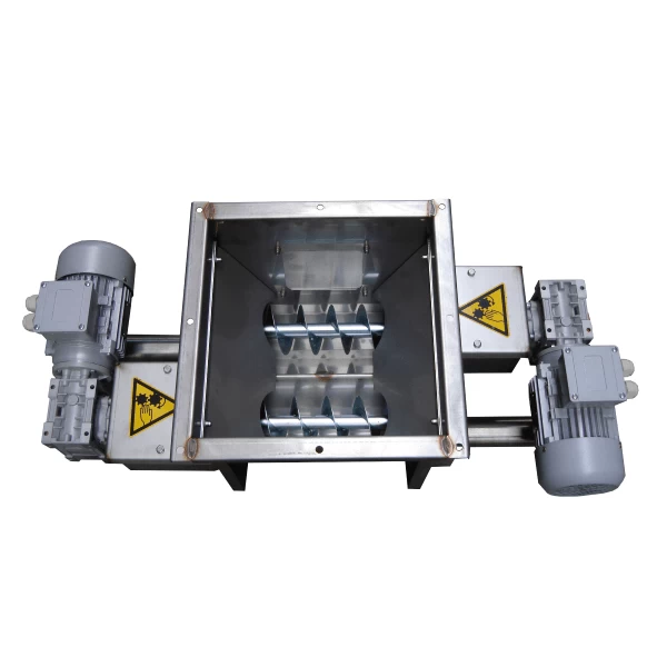 Приемник для 2 линии кормораздачи 60мм V2A (AISI 304), 2 мотор-редуктора 0,18 кВт