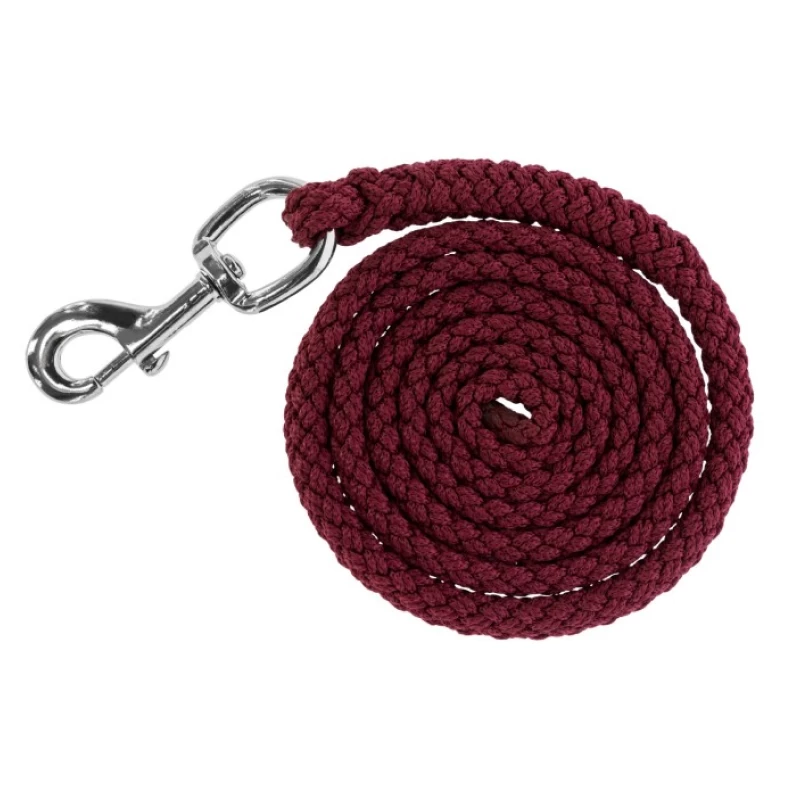 Чумбур Суприм 200см с карабином, бордовый