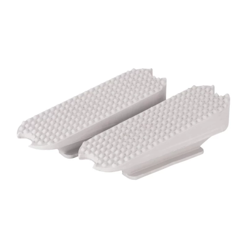 Накладка для протектора стремени наклонная 12см, белые в паре