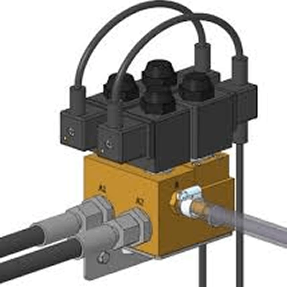 Блок клапанов на 2 секции со сбросом давления