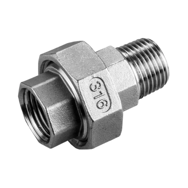 Соединитель винтовой 1/2" – 1/2", мама/папа с поворотной гайкой