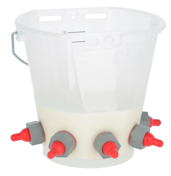 Ведро для ягнят с 5 красными сосками