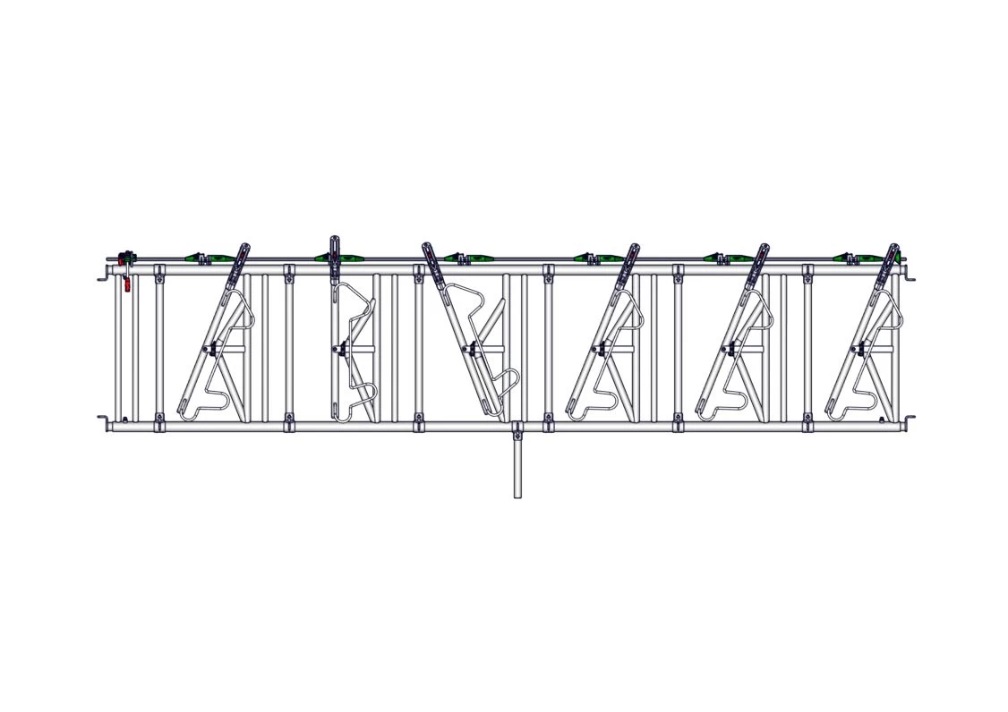 Хэдлок регулируемый Safety® IV, секция 5м, 6/5, 6 взрослых животных на 5м,147кг