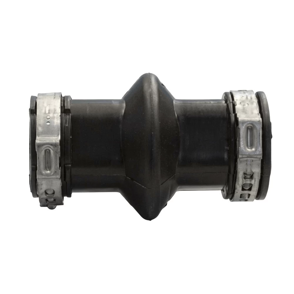 Соединительная муфта с хомутами для квадратной трубы 28x28мм