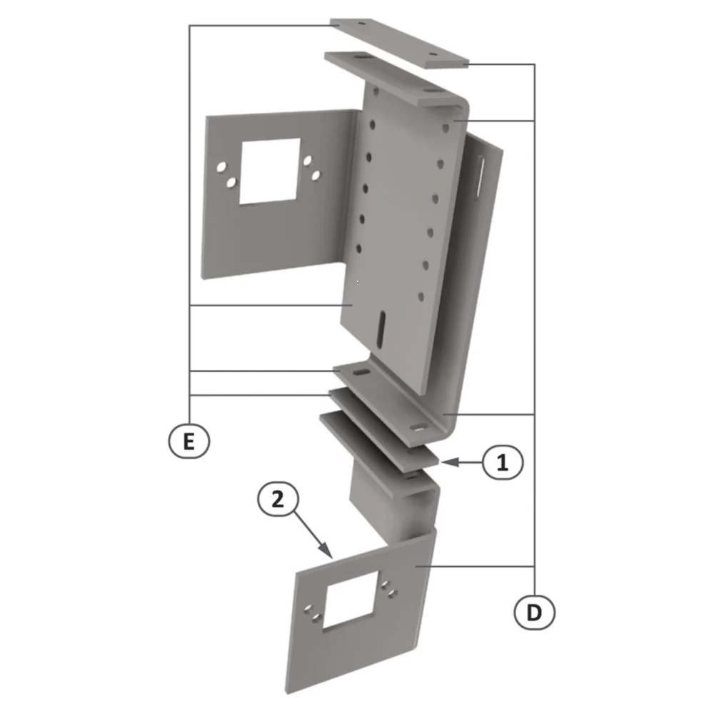 Монтажная пластина NUT PLATE 2M8-110\150x40x6\VZ