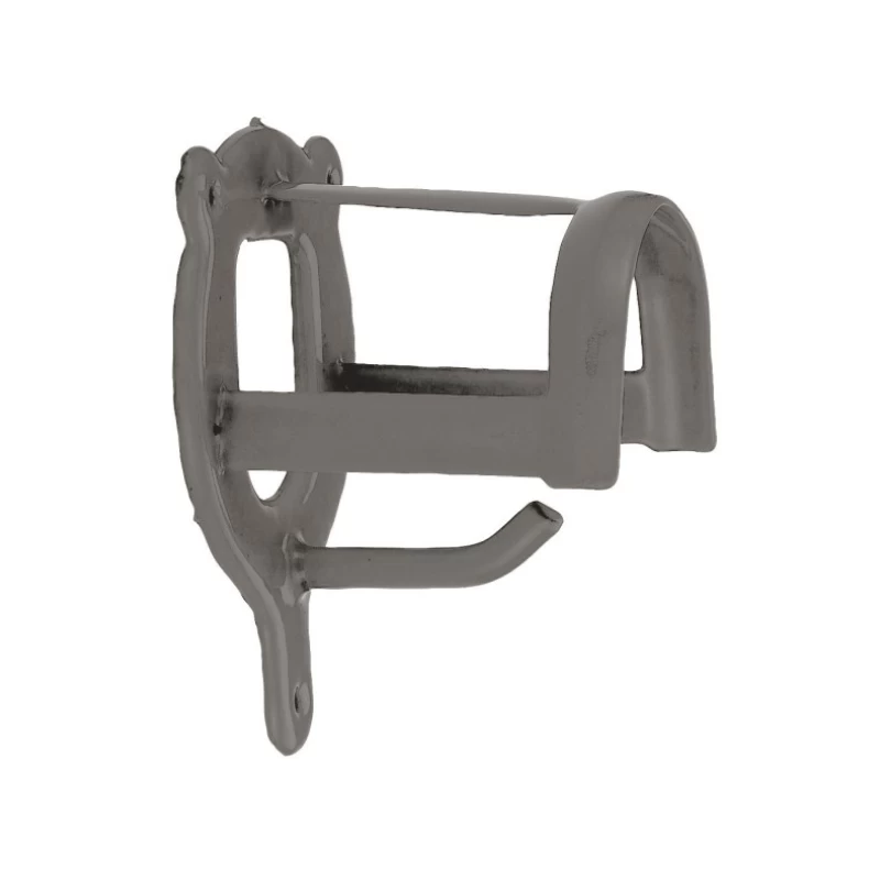 Стойка для уздечки металлическая с пластиковым покрытием, серая 