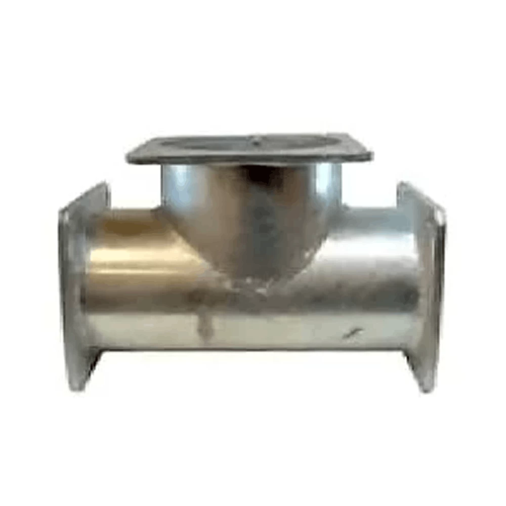 Тройник 90° - оцинкованный 6" x 6" x 6" (заготовка)