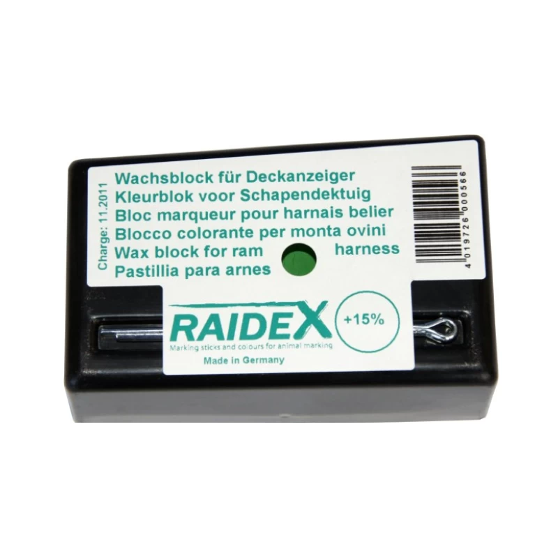 Восковой блок РАЙДЕКС, зеленого цвета