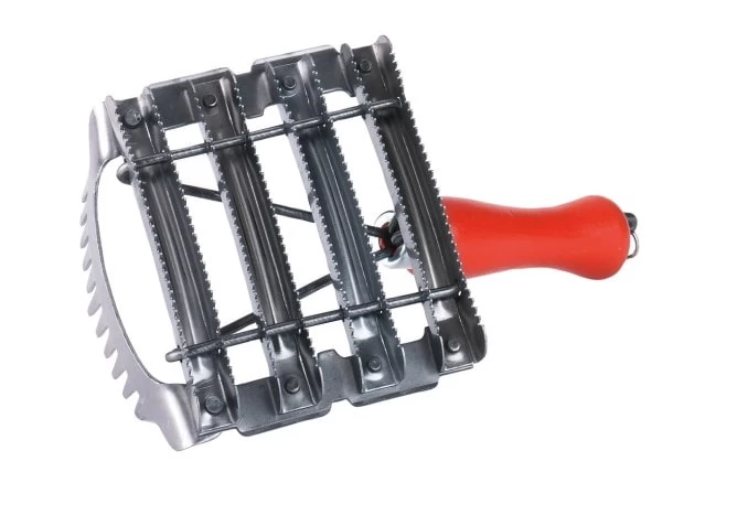 Металлическая расческа 12x12,5см для крупного рогатого скота, с гребнем