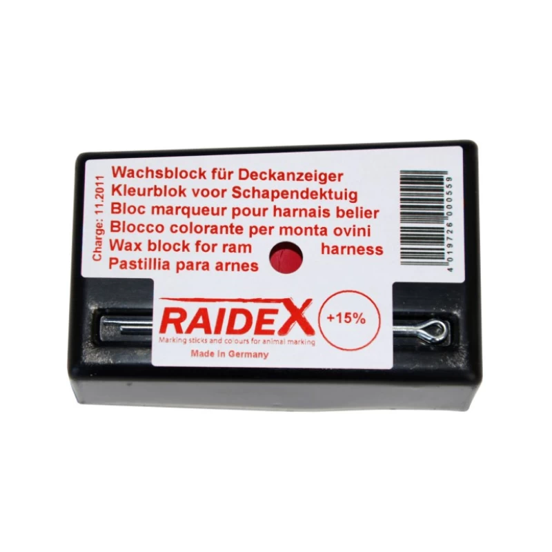 Восковой блок РАЙДЕКС, красного цвета