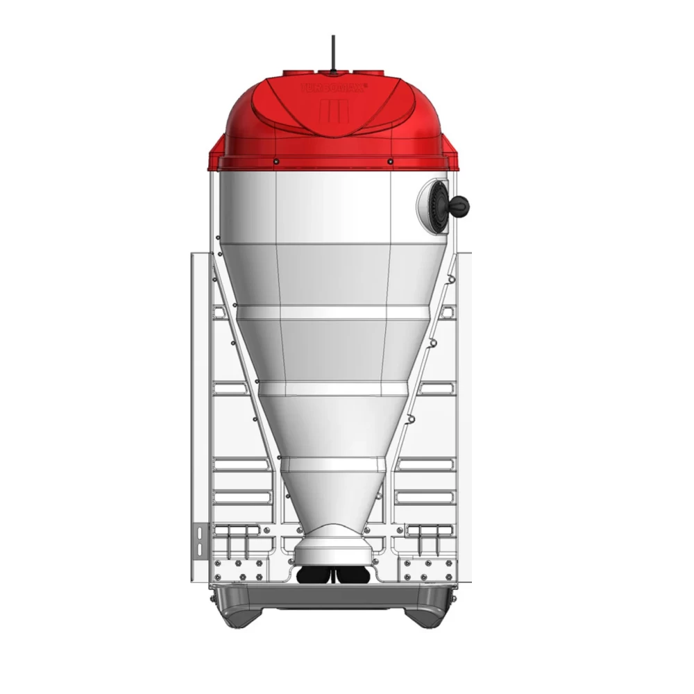 Кормушка из 3 частей, которая разделяет воду и корм TURBOMAX FEEDER