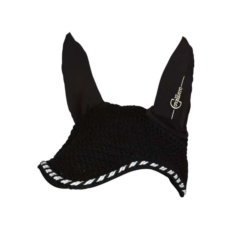 Ушки от мух Классик для крупной лошади (Full) с защитой для ушей, черные