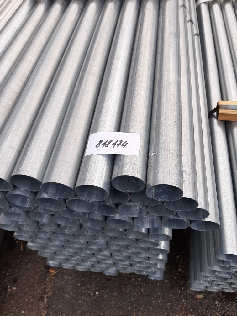 Оцинкованная труба 60мм, длина 6 метров (1,25мм)