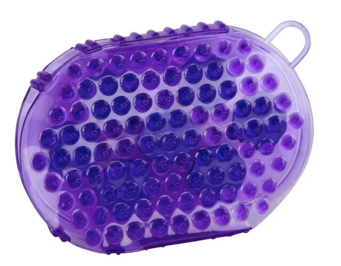 Магнитная массажная расческа, цвет фиолетовый