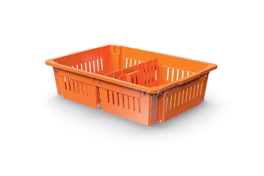 Ящик транспортировки цыплят с 2 отделениями