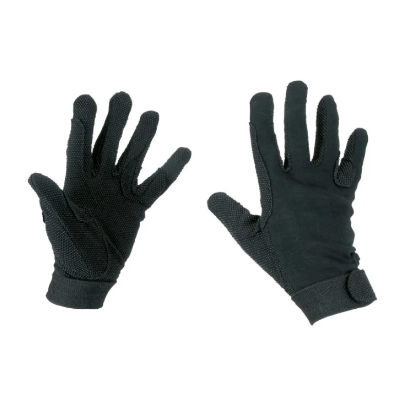 Перчатки для верховой езды Cotton Jersey, размер экстра большой (XL), черные