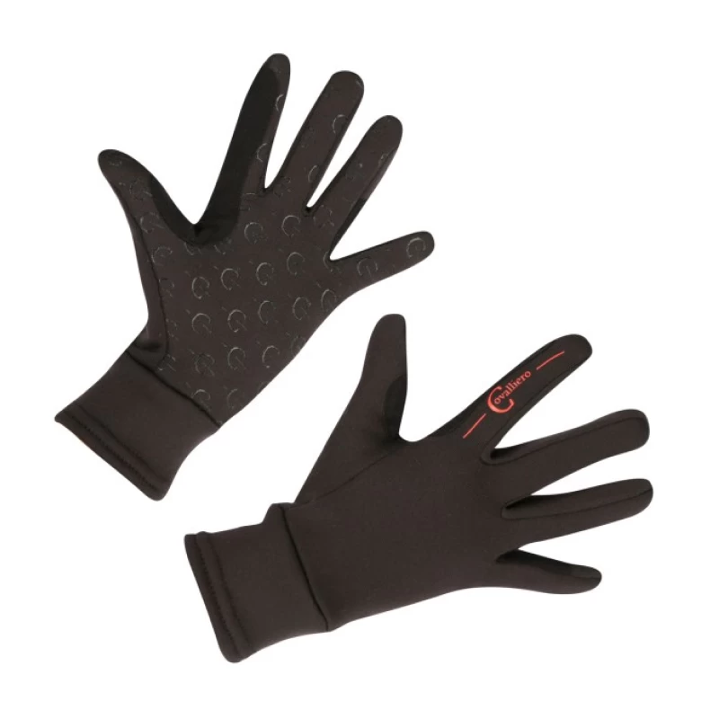 Перчатки флисовые для верховой езды Xaina, размер экстра большой (XL), черные