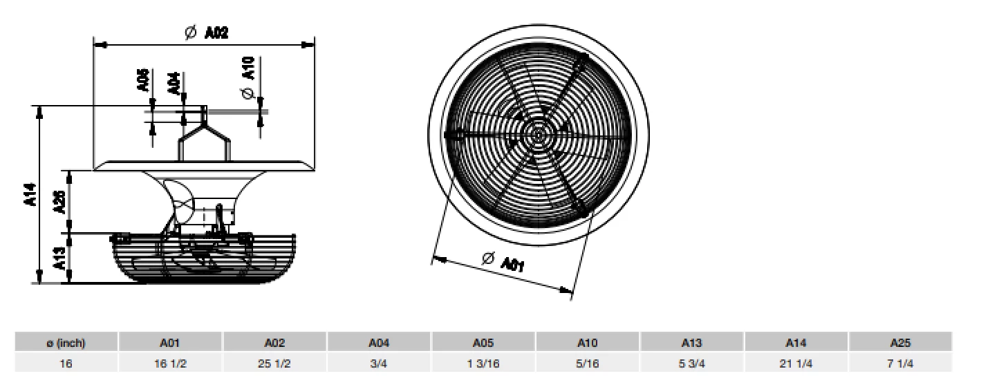 Вентилятор циркуляционный Multifan V-Flo ø40, 1~, 230В, 50Гц, 5050м³/ч