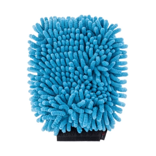 Перчатка для ухода за шерстью из микрофибры, цвет голубой