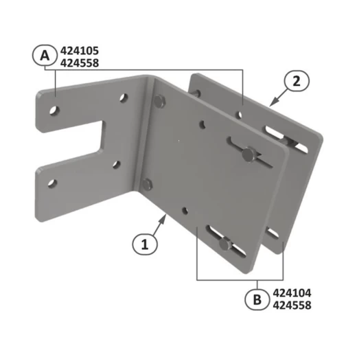 Монтажная пластина MOUN-PL 100VK\H100\K100-140\DS