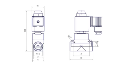 Клапан высокого давления Lubing ½”, 1015 PSI