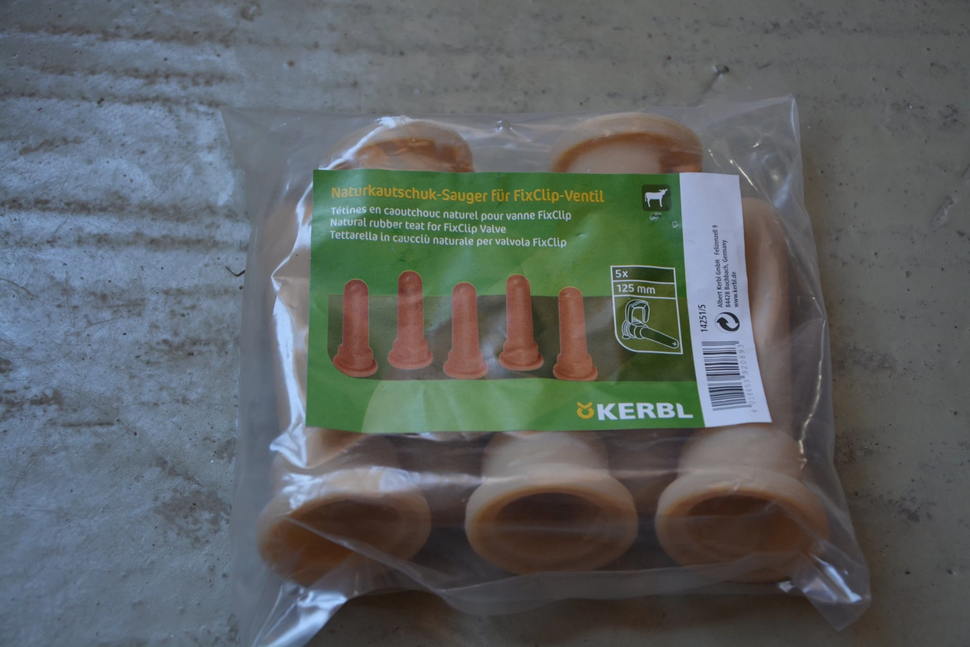 Соска для телят FixClip-valve 