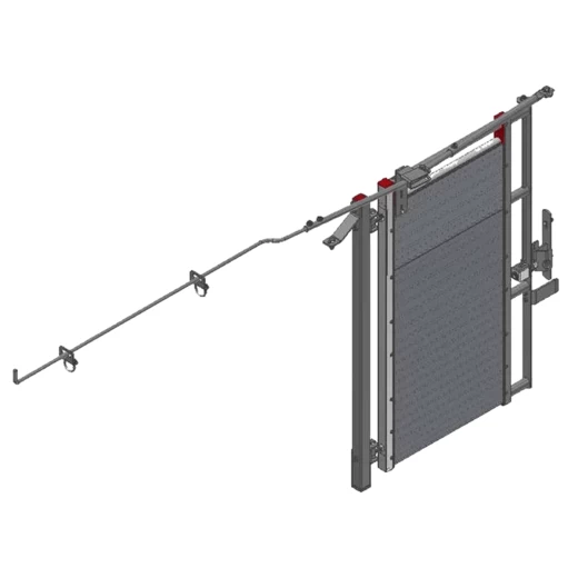 Дверь с длинной ручкой для осеменения свиноматок
