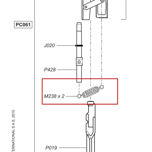 Пружина M238S