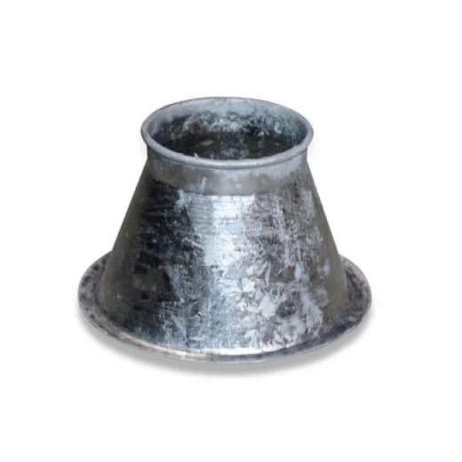 Переходник редук. 150х90, из горячей оцинковки