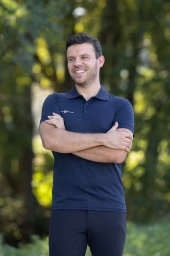 Футболка для верховой езды Polo мужская, размер двойной очень большой (XXL), цвет синий