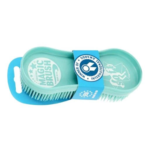 Щетка для лошадей, цвет бирюзовый 